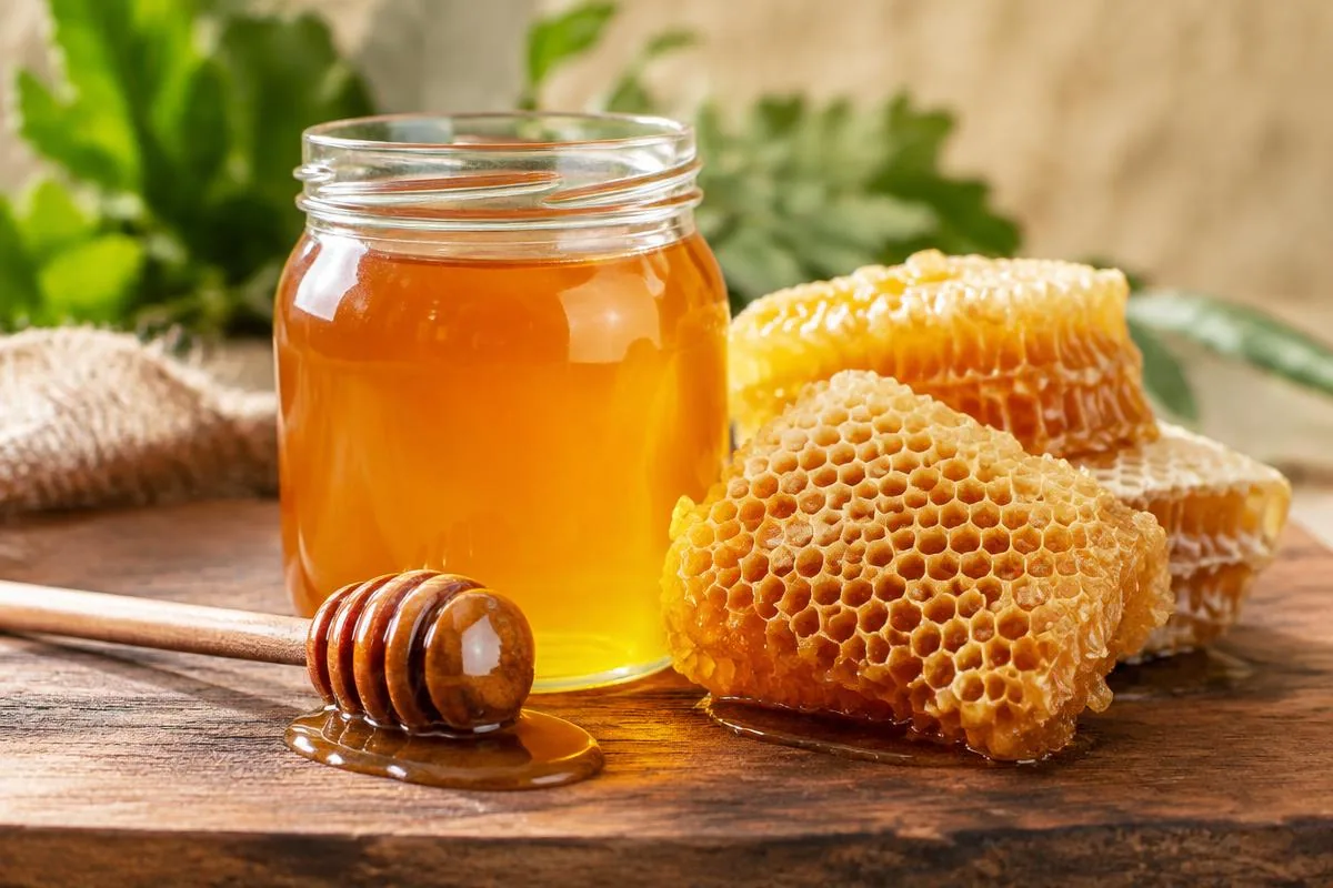 Jars of African honey for shipping